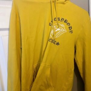 Yellow chrome hearts hoodie